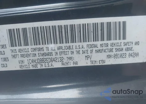 2014 Jeep Compass Sport from USA, damaged, VIN 1C4NJDBB2ED642132